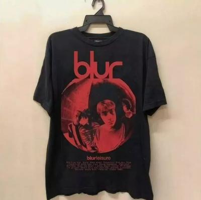 Винтажная футболка Blur Band Альбом базовая черная унисекс унисекс футболка