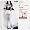 Halloween Costume Adult Diablo Goth Maid Costume Sexy Imp Anime Cosplay Bat Costume