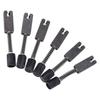 6PCS Metal Material Electric Guitar Bridge Black Color Bridge Replacement Parts  For Bass Guitar