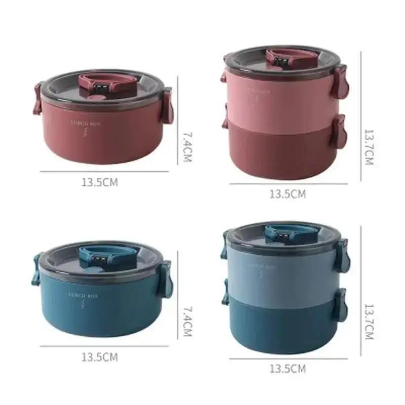 1/2-слойный Ланч-бокс Контейнер для еды Контейнер для закусок Ланч-бокс для еды Контейнер для хранения еды Термос Ланч-бокс