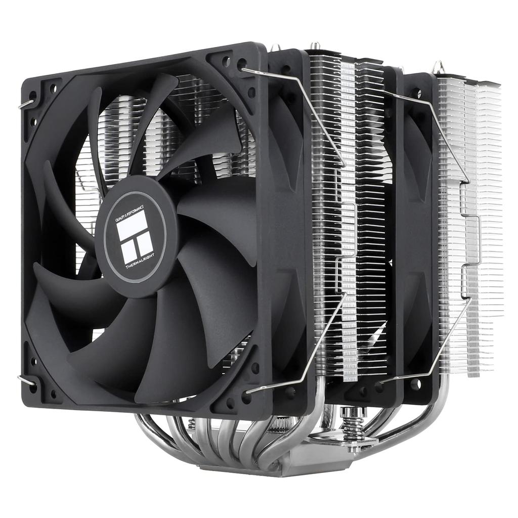 Воздушный кулер для процессора Thermalright Peerless Assassin 120 SE, PA120SE, Кулер для процессора с 6 тепловыми трубками, Двойные 120-мм PWM-вентиляторы TL-C12C, Алюминиевая крышка радиатора, AGHP Tec