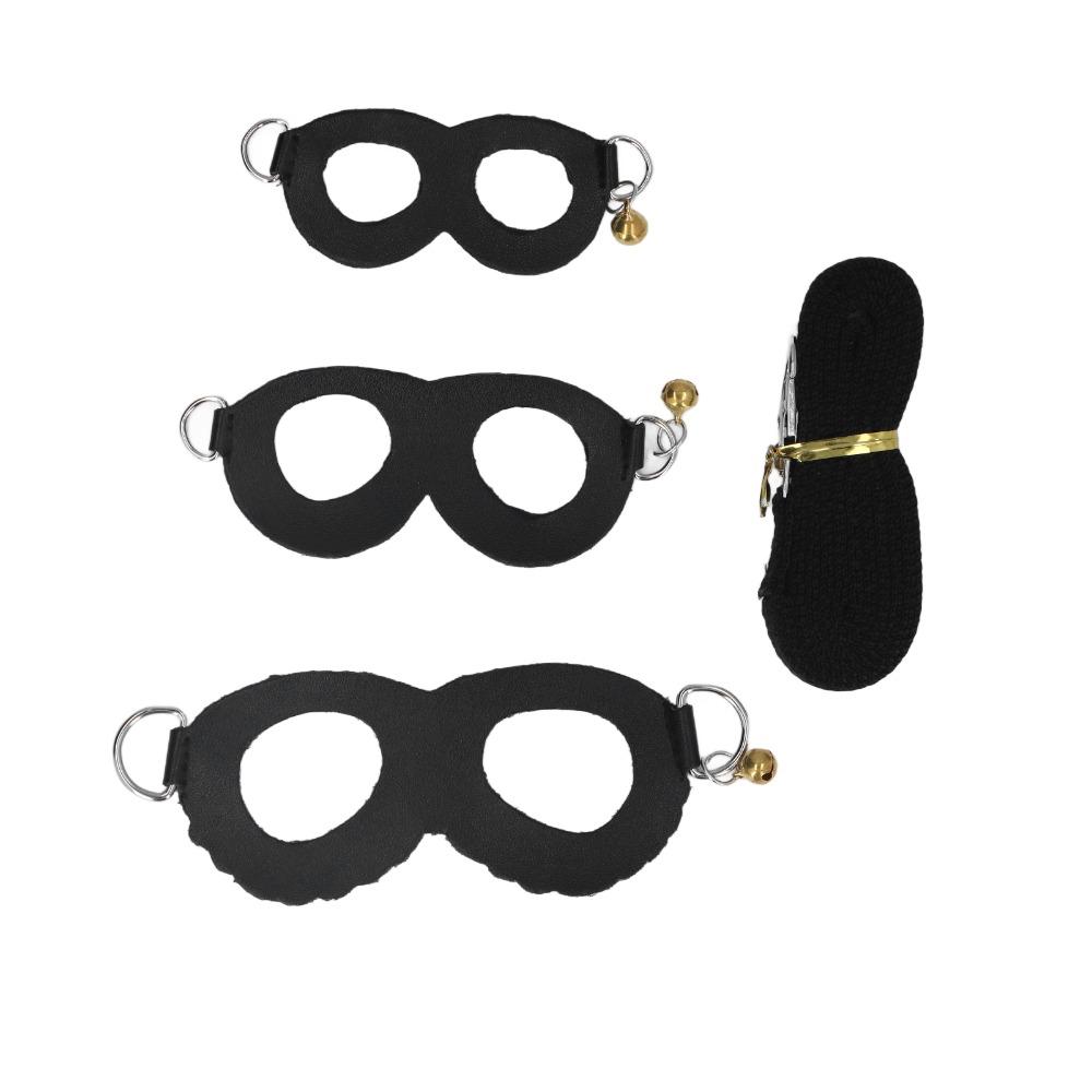 4pcs Faux-Leather Hamster Harness Set Nylon Rat Walking Harness Guinea Pig Harness Set Hamster
