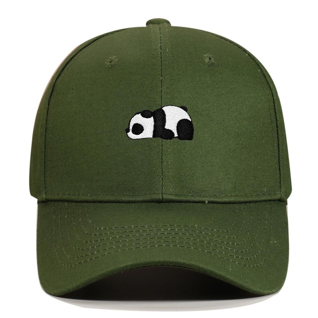 Panda Embroidery Baseball Cap - Unisex Summer Sports Hat, Custom Logo, Various Colors