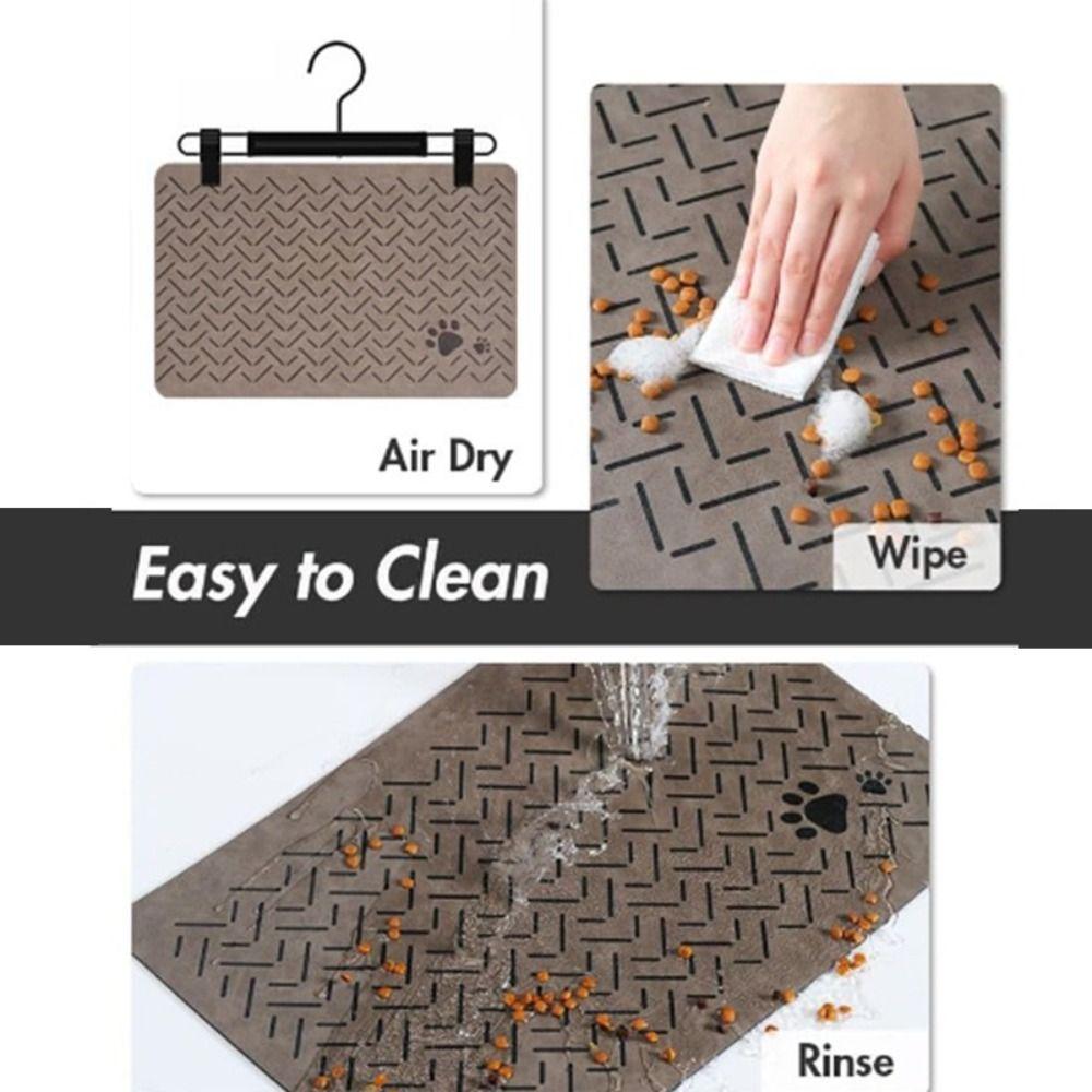 Quick Dry Pet Feeding Placemat Absorbent Cat Feeder Pad Floor Mat Pet Food Bowl Mat Pet Supplies