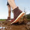 Steel Toe Work Boots UK Size 8.5 Waterproof Moc Toe for Men Slip-Resistant