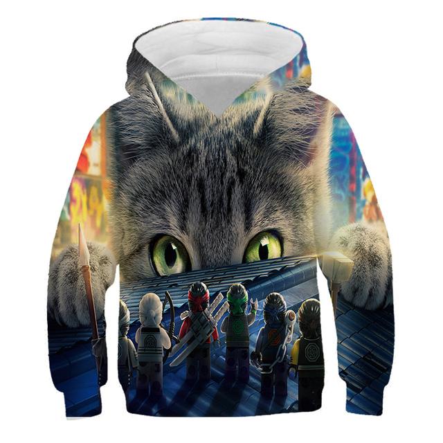 2025 Kids Ninjago Hoodies 3D Casual Print Pullover Kids Teen Boys Girls Kids Toddler Sweatshirts Toddler Tops 4-14 Years Old
