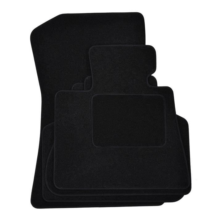Tapis De Sol - BMW - X5 G05 - Velours Noir - 4 Pièces - Ajustement Précis
