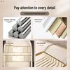 Stainless Steel Non-Slip Marble Bathtub Organizer Rack with Telescopic Shelf for Bathroom Use