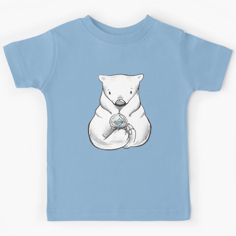 polar bear and snow globe Kids T-Shirt