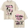 Washed Vintage Junior H Sad Boyz Depressed Mfkr Album  Tshirt Men Fashion Oversized T Shirt Mens Hip Hop Ocollar Tshirts