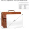 Top Grain Leather Briefcase Travel Laptop Bag - Satchel Portfolio Notebook Tablet Messenger Bag for Men & Women Gift for Him