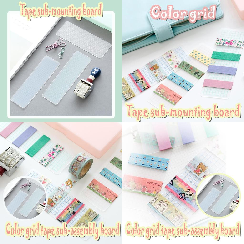 Colorful 1pcs Washi Tape Dispenser Organizer Board For Scrapbooking And Journaling