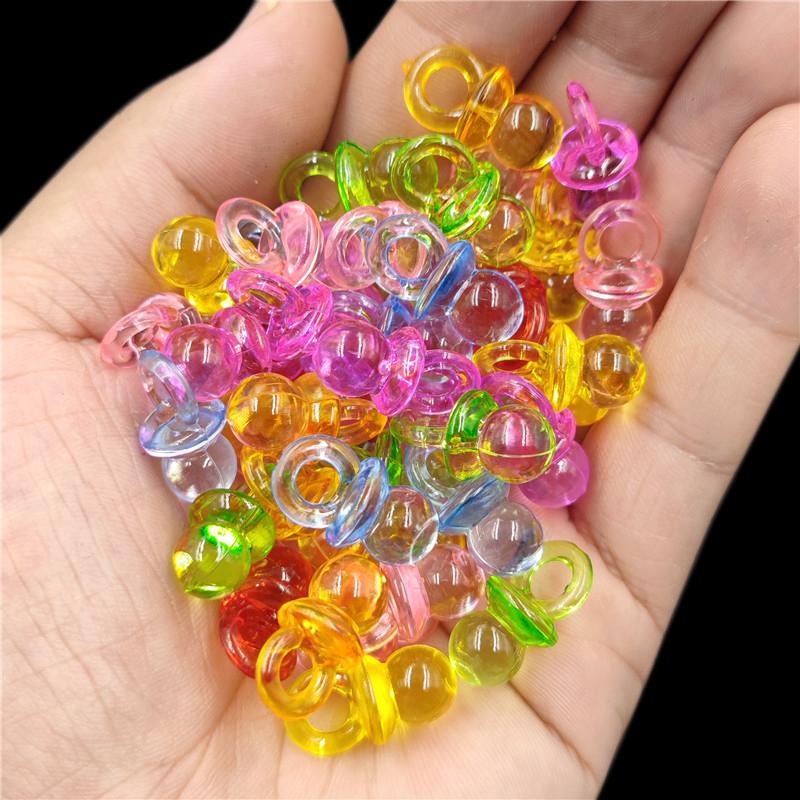 Creative Mixed Colours Necklace Bracelet Pendant For Jewelry Making Transparent DIY Crafts Wholesale Loose Beads 20/40Pcs Drop Heart Arrow
