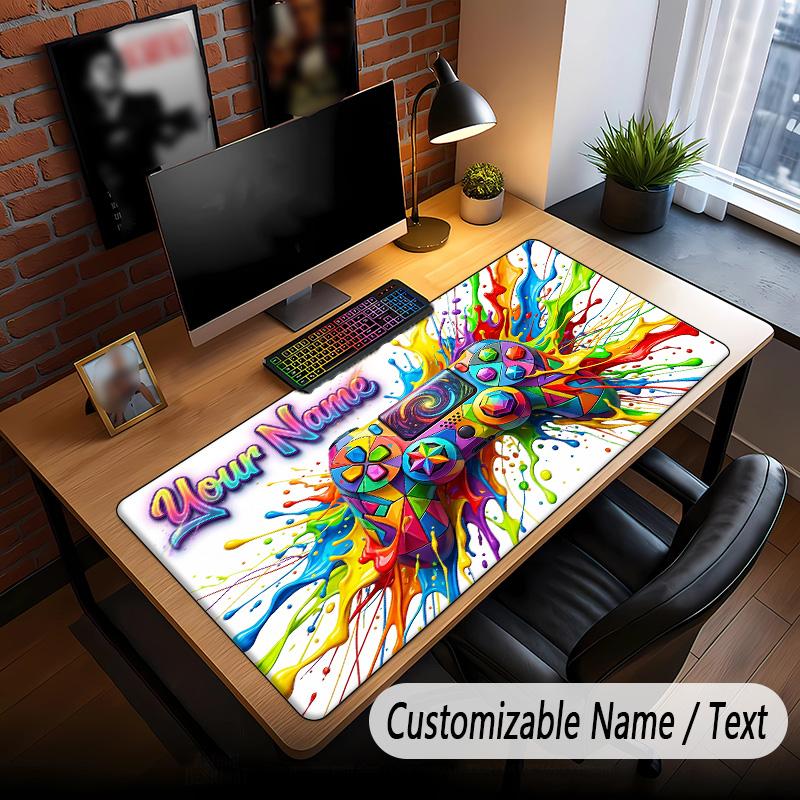 Fantasy Adventure Theme Custom Mouse Pad Personalized With Name Text Customized Desk Mat For Office Home Decor