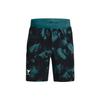Project Rock Logo Print Straight Casual Shorts Men Bottoms Green 1377438-722