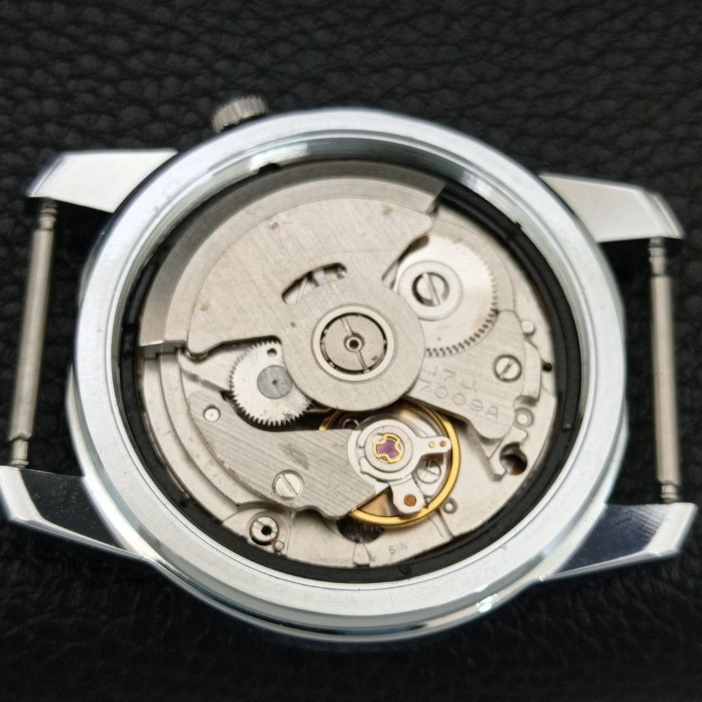 SEIKO 5 AUTOMATIC VINTAGE REFURBISHED JAPAN MENS PURPLE DIAL WATCH a445687-1