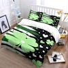 Green clovers and hearts. Bedding sets Duvet cover sets Duvet covers Pillowcases(1 * Duvet Cover 2 * Pillowcases without duvet insert)
