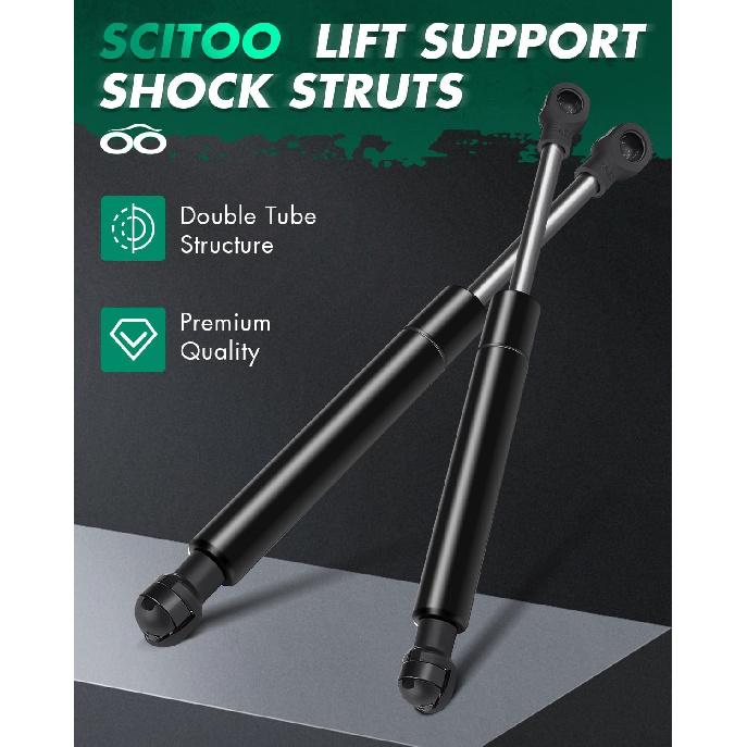 SCITOO Trunk Struts fit for Nissan for Sentra 2007 2008 2009 2010 2011 2012 Rear Lift Support Shocks 6429 9.43" 106Lbs