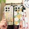 Phone Holder Fashion Design Phone Case For Tecno Spark30 Pro 4G/KL7 Wristband Soft Case Oil Painting Durable Back Cover