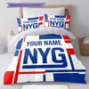 Custom Name,New York Giants Pattern Bedding Home Decoration Birthday Gift ( 1 duvet cover + 2 pillowcase, without core),fan merchandise.