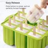 Silicone Ice Cream Mold With Tools Wooden Sticks DIY Fruit Juice Ice Pop Cube Maker Ice Cream Popsicle Mould Ice Cream Tools