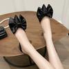 Мода 2025 Лето Туфли-бантики Женские Модные Остроносые Женские Тапочки Шпилька Высокий Каблук Женские Темпераментные Одинарные Туфли Женские
