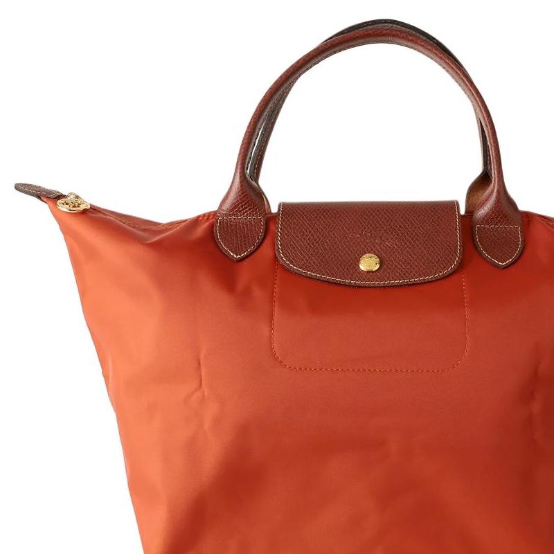 Longchamp Сумка-тоут Le Pliage Original с классическим логотипом, нейлоновая, средняя, женская, терракотовый цвет 1623089P97