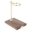 Wooden Brass Coffee Filter Holder Drip Filter Cup Rack Stand Accessories for Coffee Making
