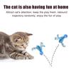 5 Pcs Cat Feather Ball Toy Interactive Mini Bouncy Balls with Feather Cat Exercise Ball Teeth Cleaning Toy for Indoor Cats