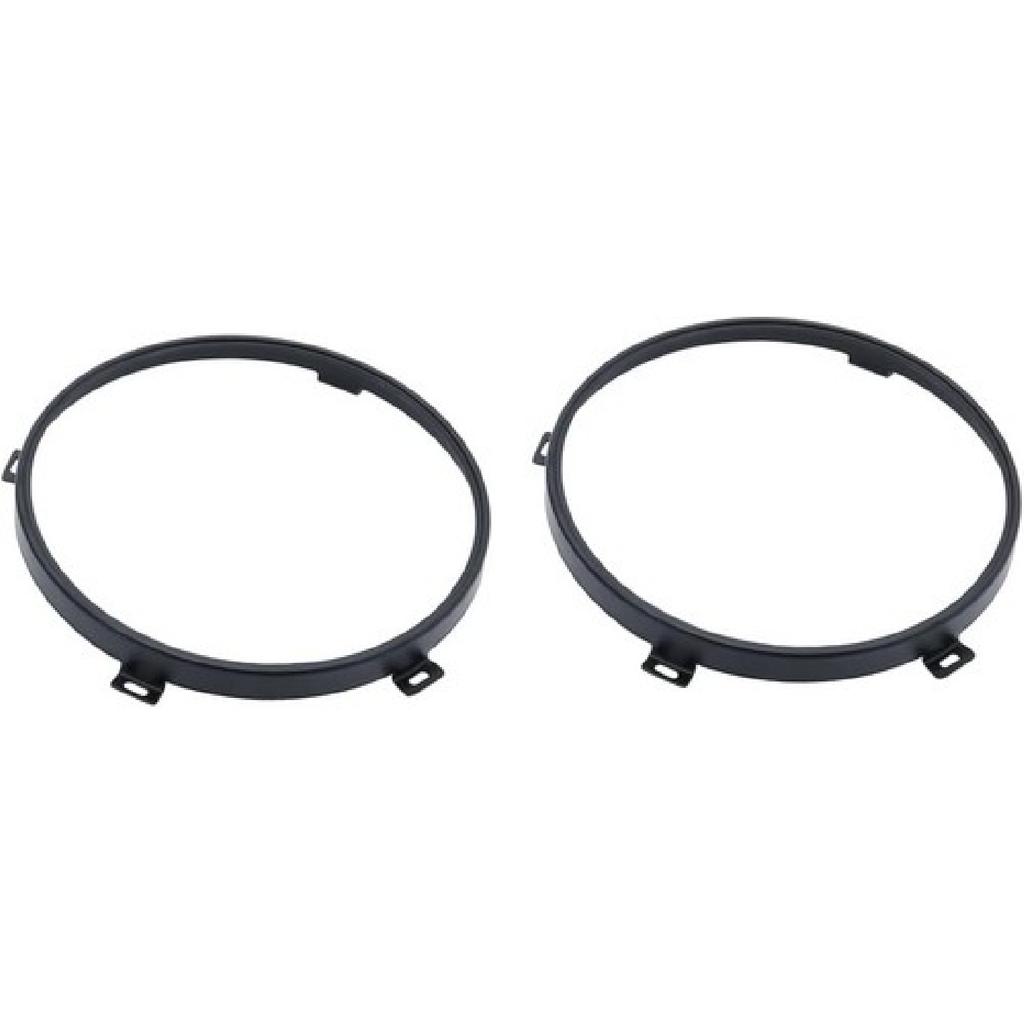 Black 7'' Headlight Retaining Ring Headlamp Bezel for Jeep Wrangler JK 2007-2018