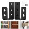 2/4 шт. U-образные дверные кронштейны, высокая прочность, устойчивость к коррозии, простота установки, безопасность