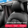 2Pcs Car Partition Curtain Taxi Sunshade Curtains Privacy Divider Front Rear Seat Removable Car Sunscreen for Drivers