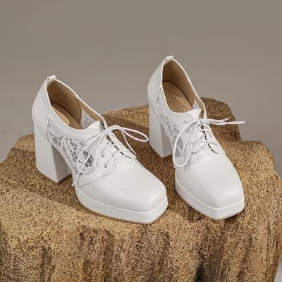 Модная обувь слипоны с квадратным носком, повседневные каблуки, шнуровка, массивные сандалии, клоги для женщин, брендовые туфли-лодочки 2025, слипоны, удобные, золотистый блочный каблук B