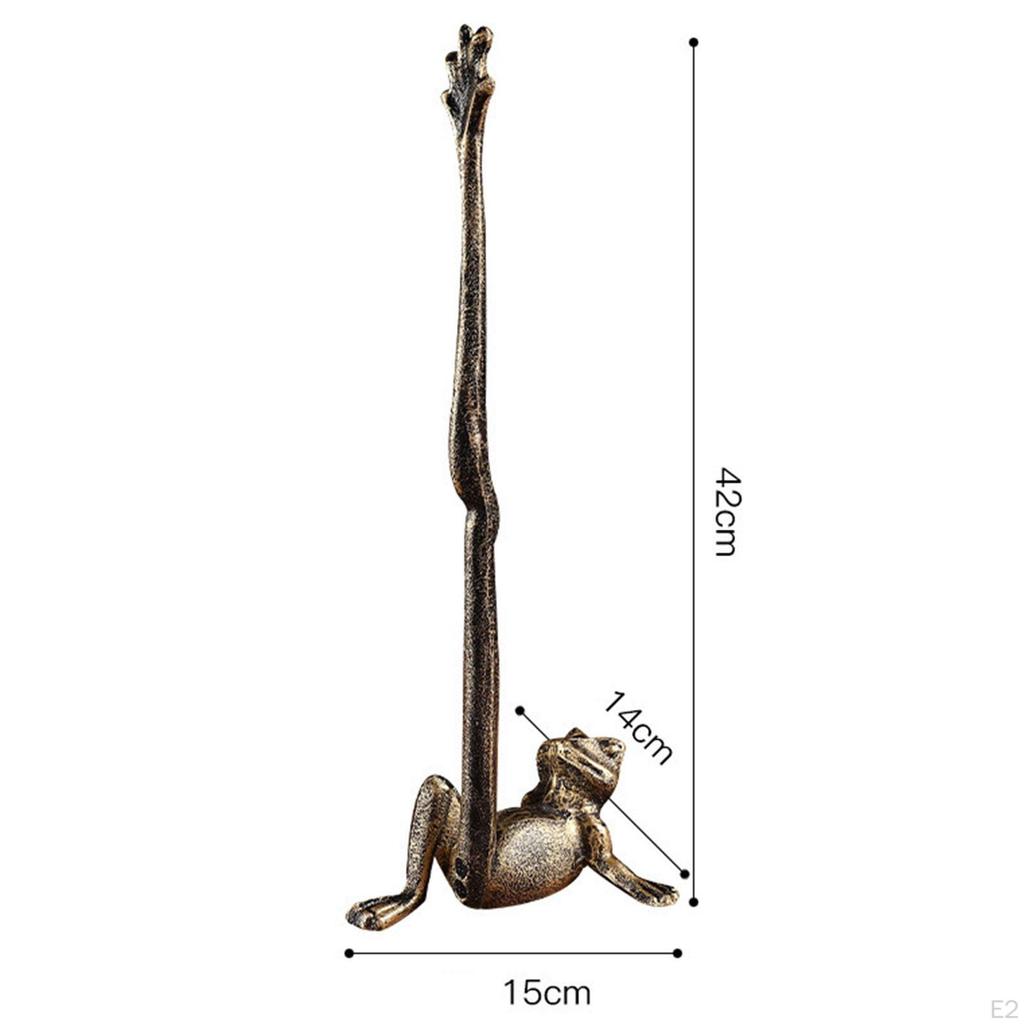 Настольный держатель для бумажных полотенец Органайзер Металлический отдельно стоящий в форме лягушки Туалетная стойка в стиле фермерского дома