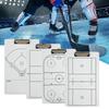 Coaches Clipboard Dry Erase Coaching Whiteboard Double-Sided Lineup White Board for Hockey Baseball Pickleball Lacrosse