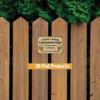 Vintage Metal Wall Sign Welcome to Our Garden Bar 12x8 Inch  English optimized title: Vintage Metal Wall Sign Welcome to Our Garden Bar 8x12 Inch