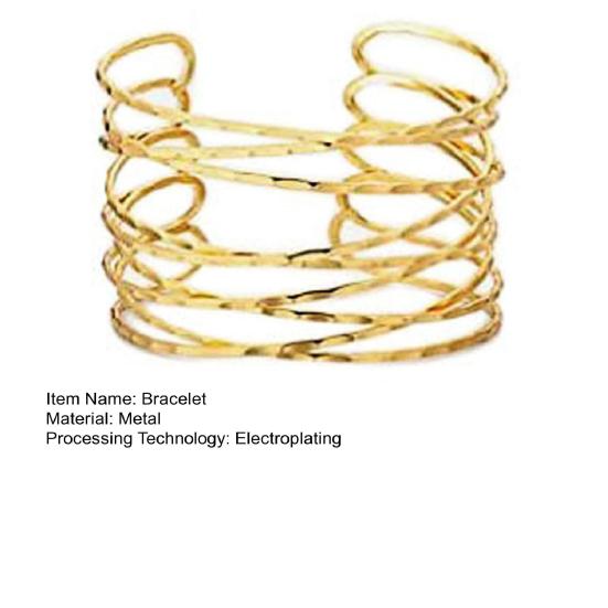 Женское кольцо на руку, открытое, многослойное, полое, регулируемое, цветное, полированное, гальваническое, из нержавеющей стали