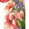 5d Diamond Painting Mosaic Flowers Cross Stitch Full Square Drill Diamond Embroidery