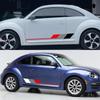 2 шт. Автомобильная наклейка Длинная полосатая виниловая наклейка для Volkswagen VW Beetle Хэтчбек Кабриолет A5 Декоративная наклейка на кузов автомобиля Аксессуары