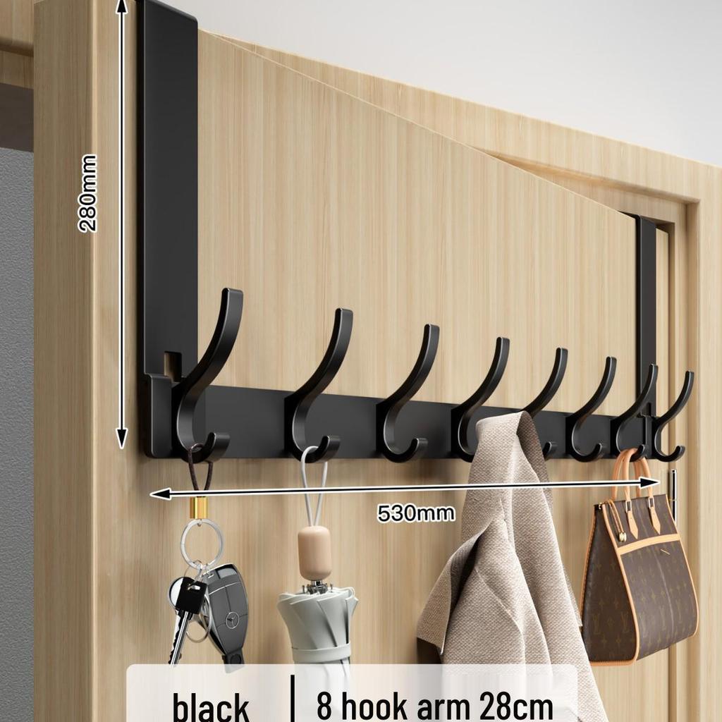 Over-the-Door No-Drill Coat Rack & Clothes Hook