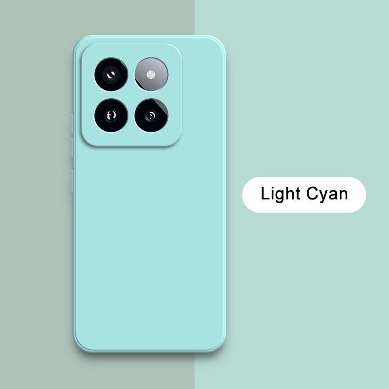 Square Liquid Silicone Case Cover for Xiaomi Mi 14 Pro Soft Waterproof Mobile Phone Armor Xiaomi14 Mi14 14Pro Luxury Accessories