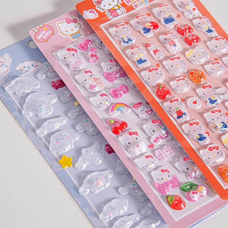 Мультяшная наклейка Sanrio Хелло Китти Куроми Моя Мелоди Эстетичная наклейка Киннаморолл DIY Скрапбукинг Bonbon Drop Наклейка Подарок на вечеринку