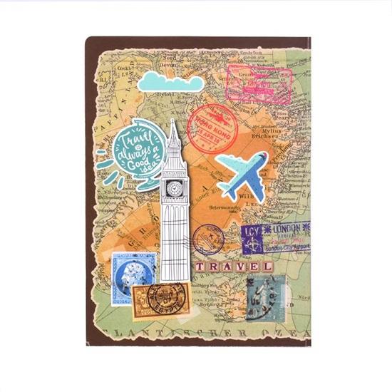 Travelogue Paper Based Hard Bound Travel Journal Diary Planner Pages  24 Motivational Quote Pages 240 Pages Gift for Travel Lovers