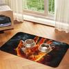 Non-Slip Cat Feeding Mat - 3 Cute Cats Design, Leak-Proof & Easy To Clean, Durable Silica Mud Pet Food Mat for Cats & Kittens, Pet Placemat