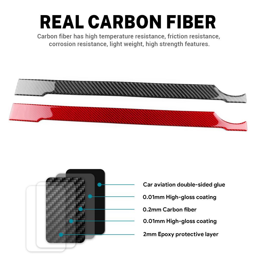 sdbn7 Real Soft Carbon Fiber Sticker For Seat Ibiza 6l 2003 2004 2005 2006 2007 2008 LHD RHD Car Passenger Co-pilot Strip Interior