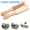 Sided Leather Strop Cutter Sharpener Polishing Wooden Handle