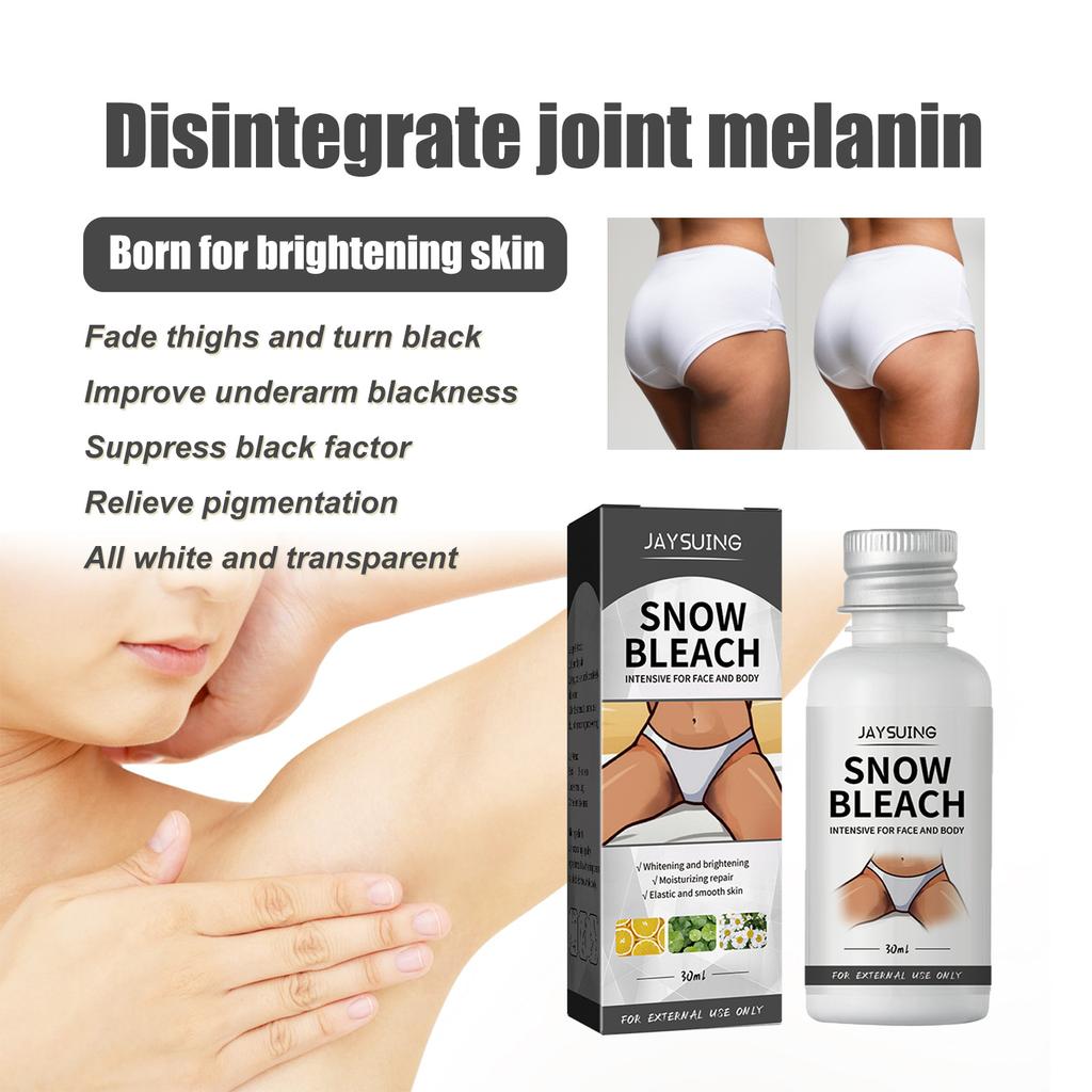 Whitening Cream for Intimate Area Dark Skin Underarm Neck Inner Elbow Melanin Remove Armpit Knees Black Spots Bleach