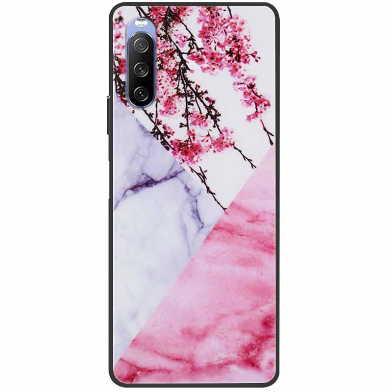 Мягкий чехол для Sony Xperia 10 III Case 5 III Мягкий силиконовый Черные чехлы для Sony Xperia 1 III / Xperia1 XZ4 Чехлы Крутой Мрамор
