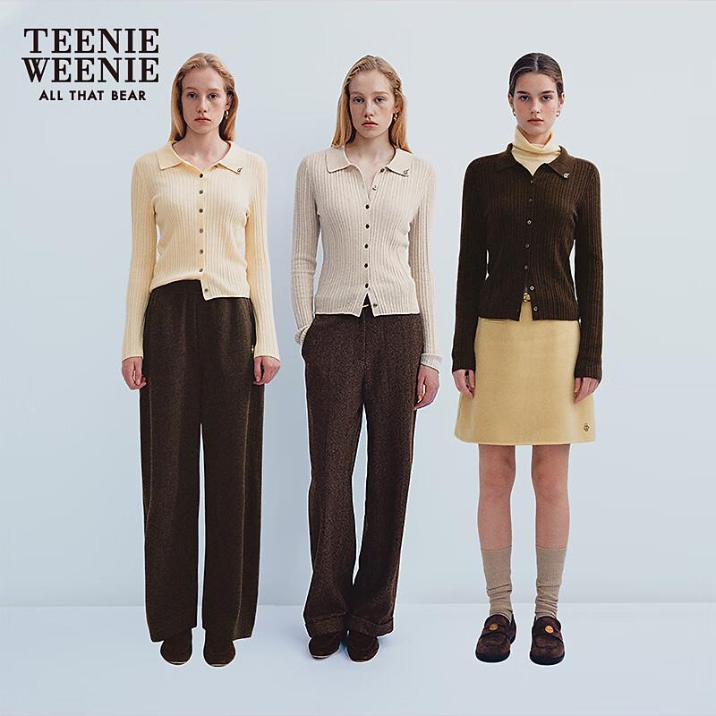 Teenie Weenie Женский вязаный кардиган с логотипом медведя