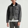 Levis Выстиранный Винтажный Воротник Однобортная Плюшевая Куртка из Овечьей Шерсти Мужская Куртка Серая 16365-0183